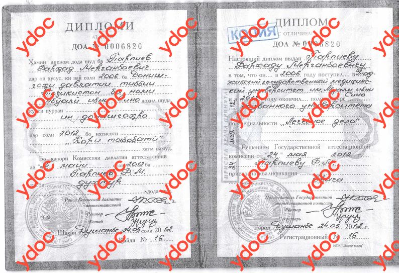 Документы и фотографии - Парпиев Ф. М.