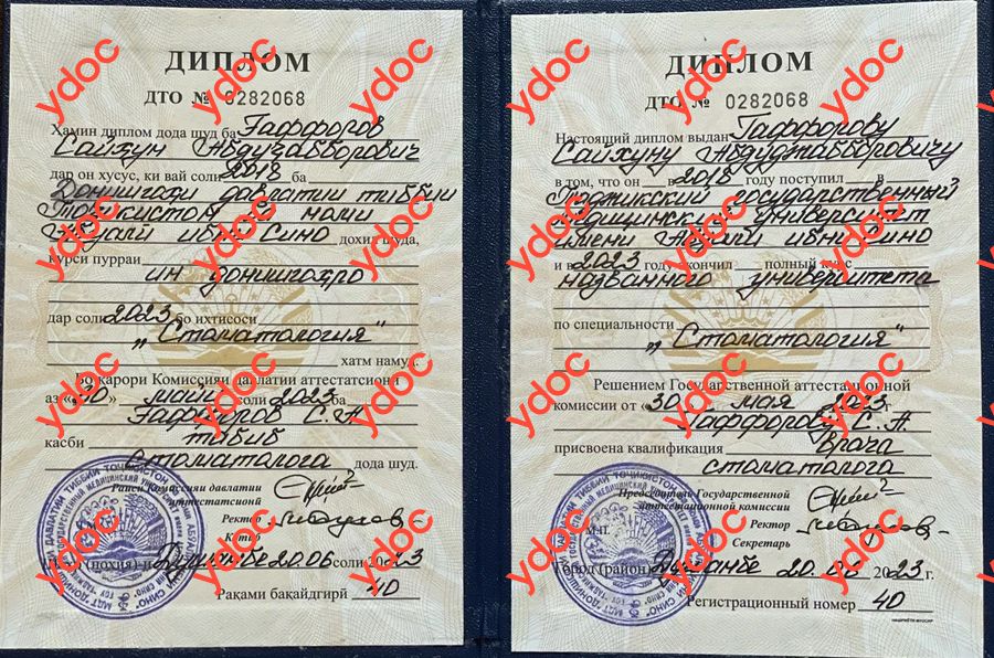 Документы и фотографии - Гаффоров С. А.